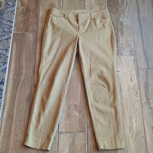 Cropped khaki pants